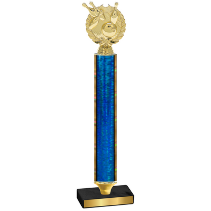 Value Blue Glacier Bowling Trophy