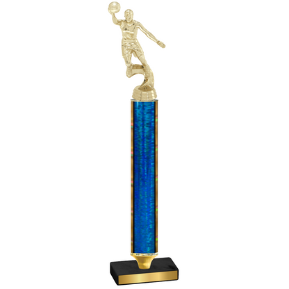 Value Blue Glacier Basketball Trophy