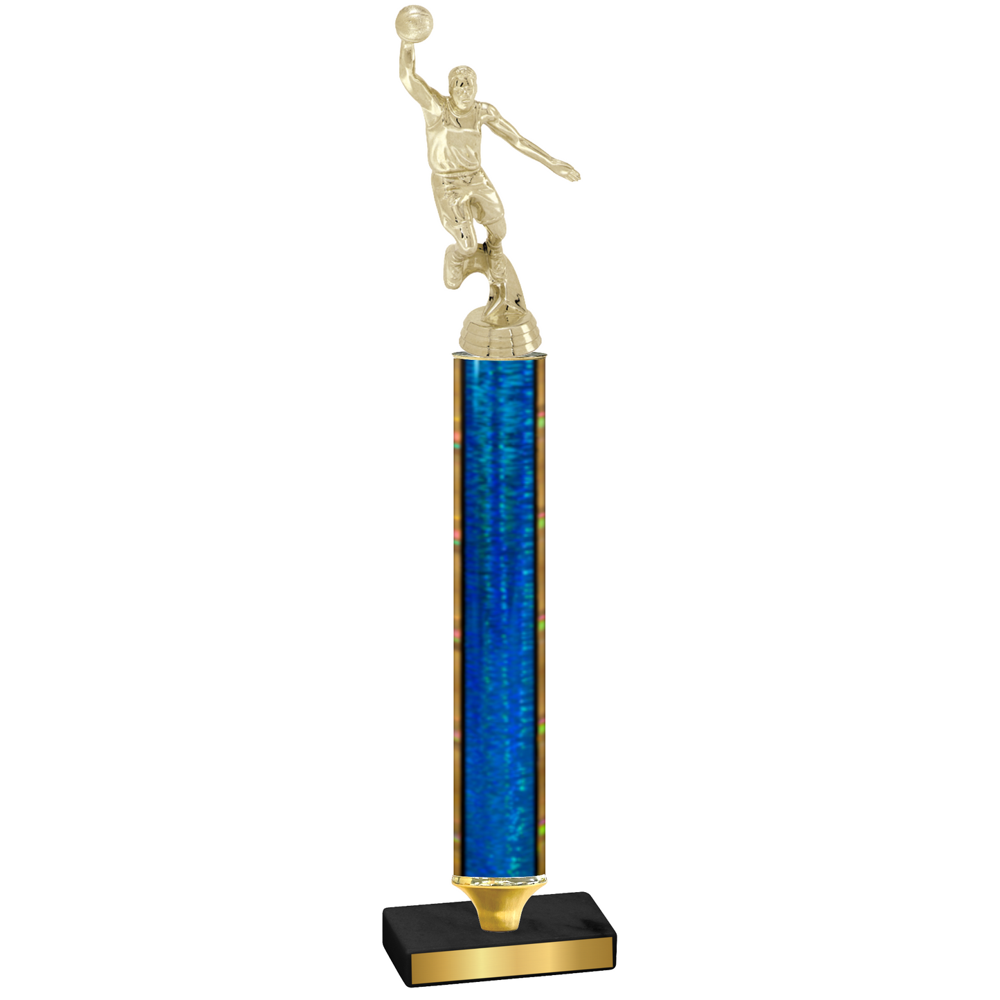 Value Blue Glacier Basketball Trophy