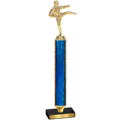 Value Blue Glacier Karate Trophy