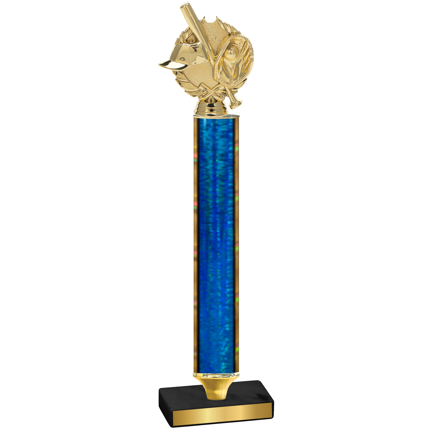 Value Blue Glacier Baseball Trophy