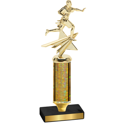 Value Gold Glacier Flag Football Trophy