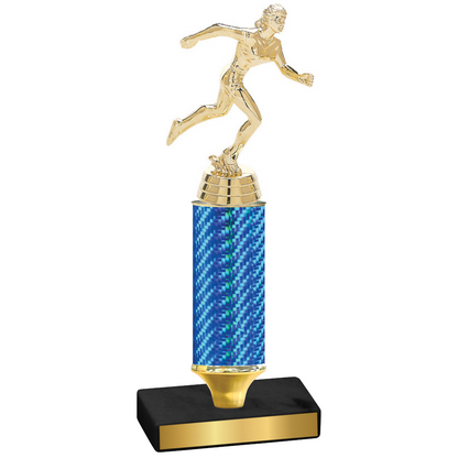 Value Blue Carbon Fiber Running Trophy