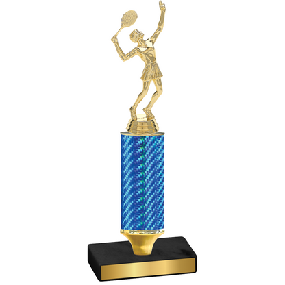 Value Blue Carbon Fiber Tennis Trophy