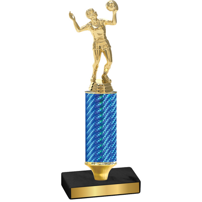 Value Blue Carbon Fiber Volleyball Trophy