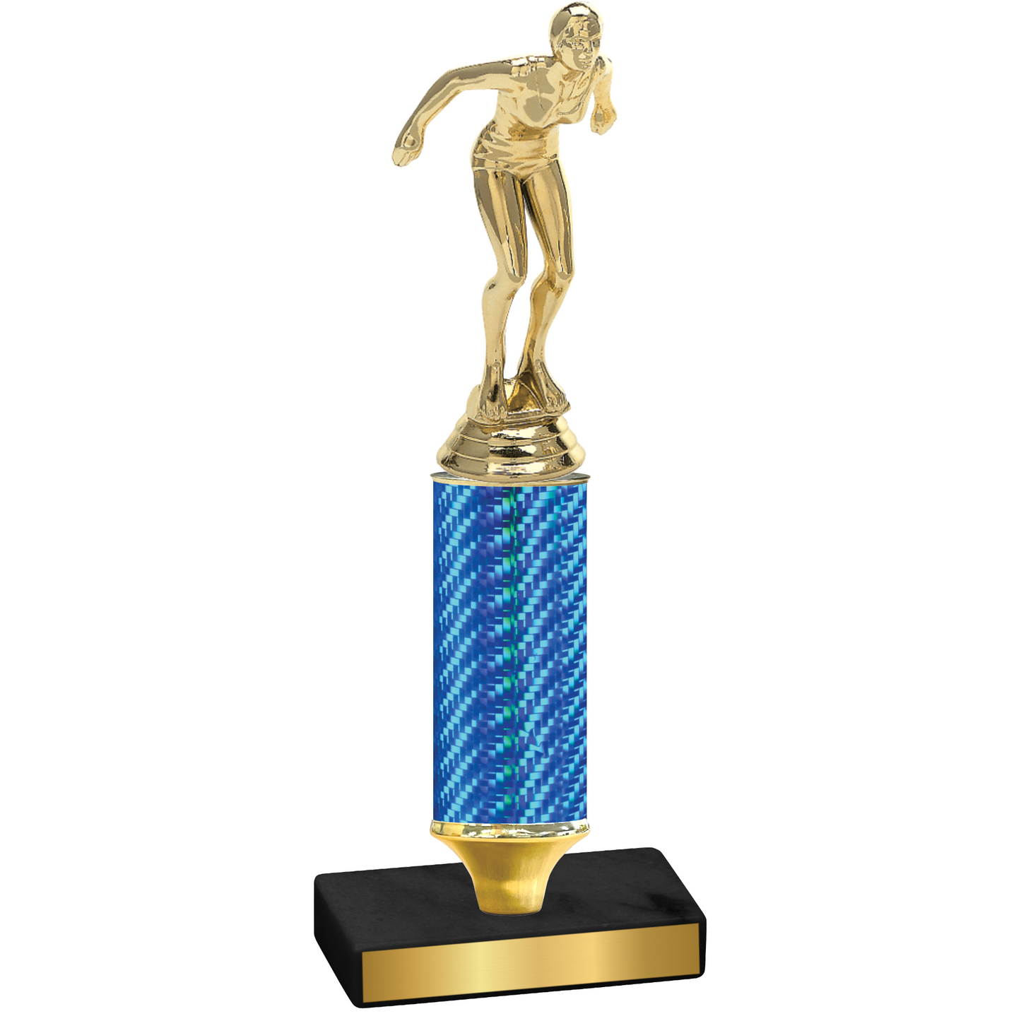 Value Blue Carbon Fiber Tennis Trophy