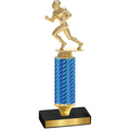 Value Blue Carbon Fiber Football Trophy