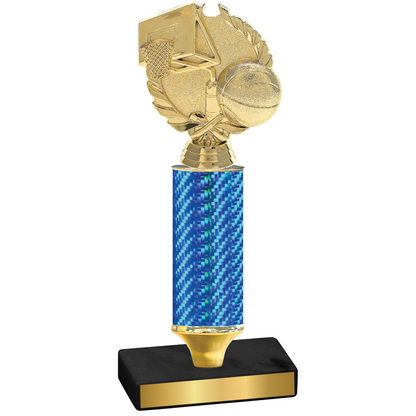 Value Blue Carbon Fiber Basketball Trophy