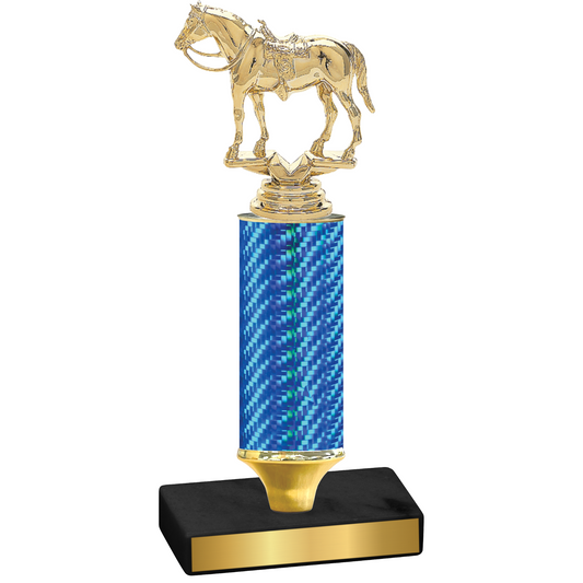 Value Blue Carbon Fiber Horses Trophy