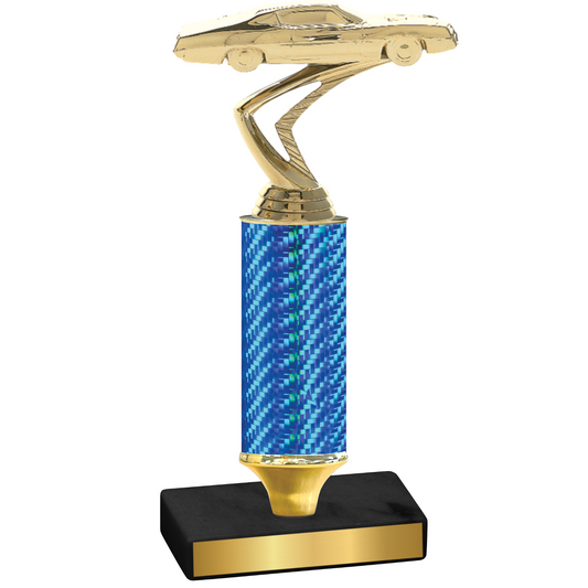 Value Blue Carbon Fiber Cars Trophy