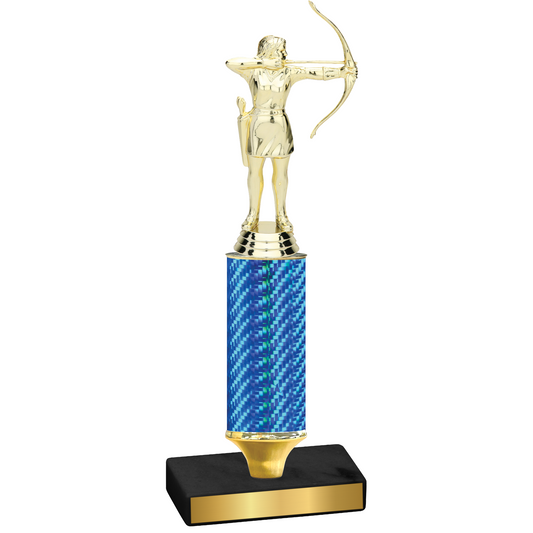 Value Blue Carbon Fiber Archery Trophy