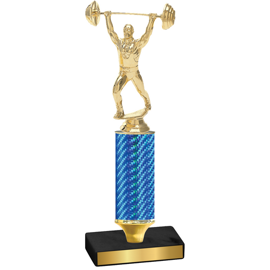 Value Blue Carbon Fiber Weights Trophy