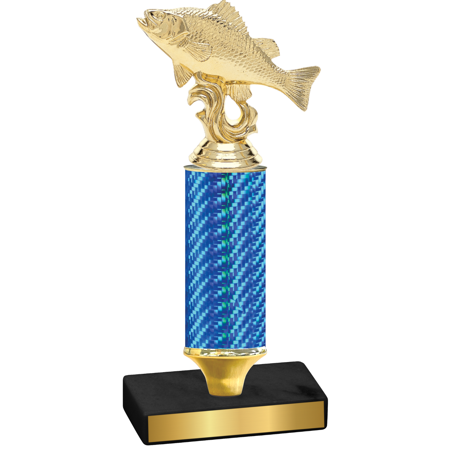 Value Blue Carbon Fiber Fishing Trophy