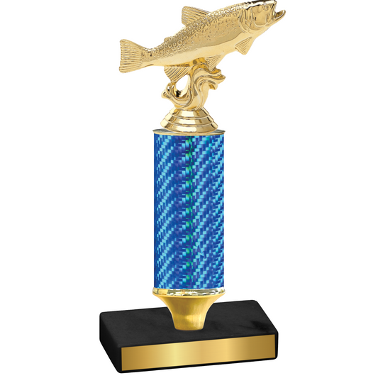 Value Blue Carbon Fiber Fishing Trophy