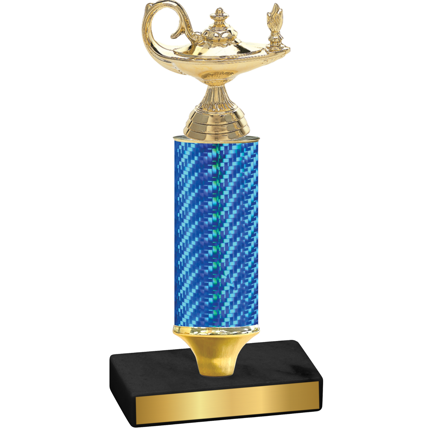 Value Blue Carbon Fiber Academics Trophy