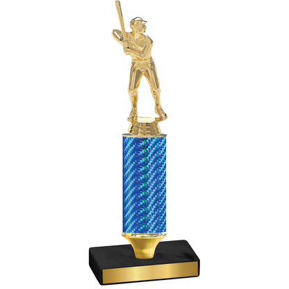 Value Blue Carbon Fiber Baseball Trophy