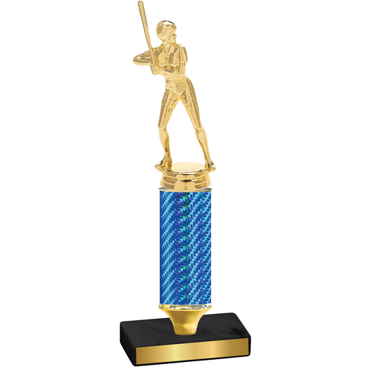 Value Blue Carbon Fiber Softball Trophy