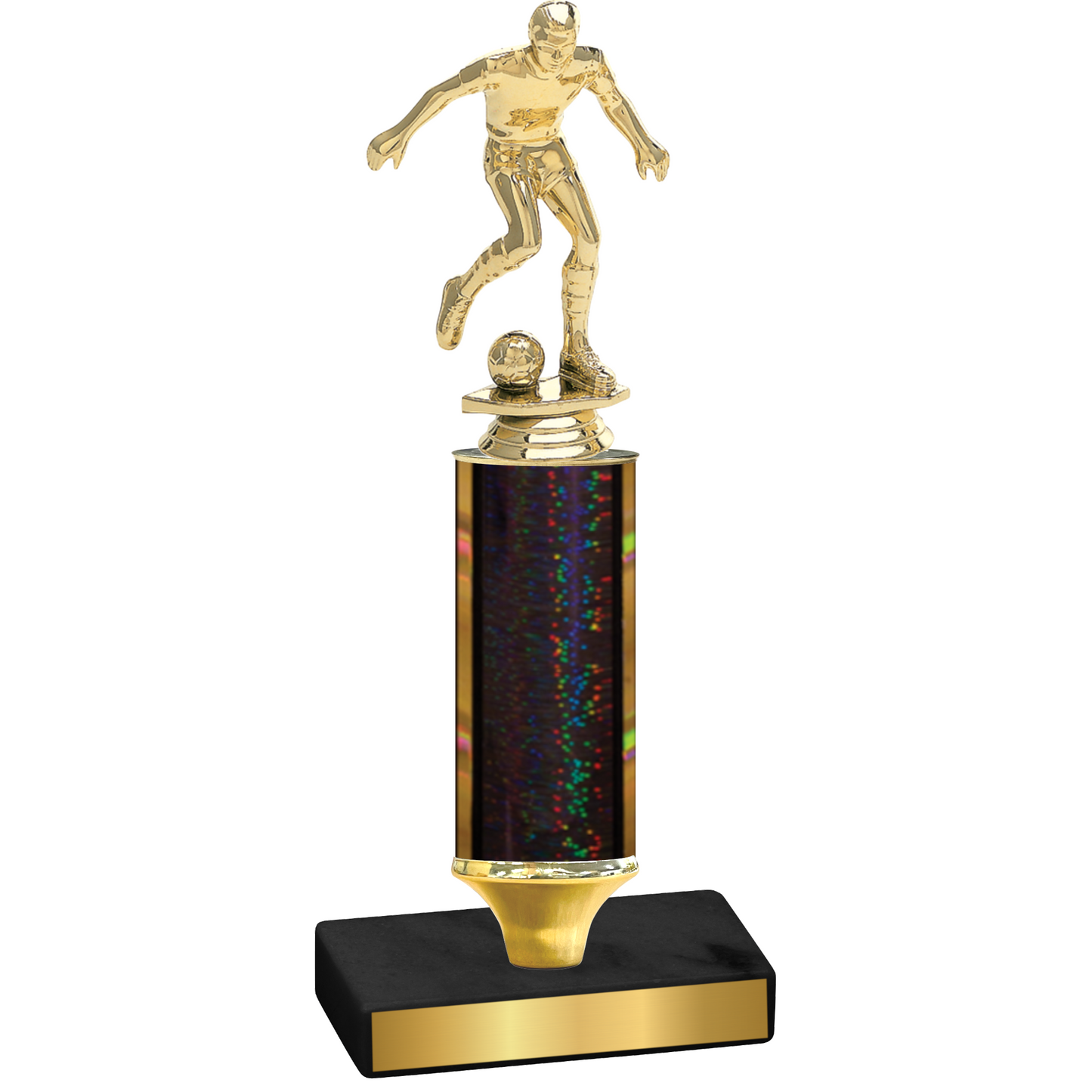 Value Black Glacier Soccer Trophy