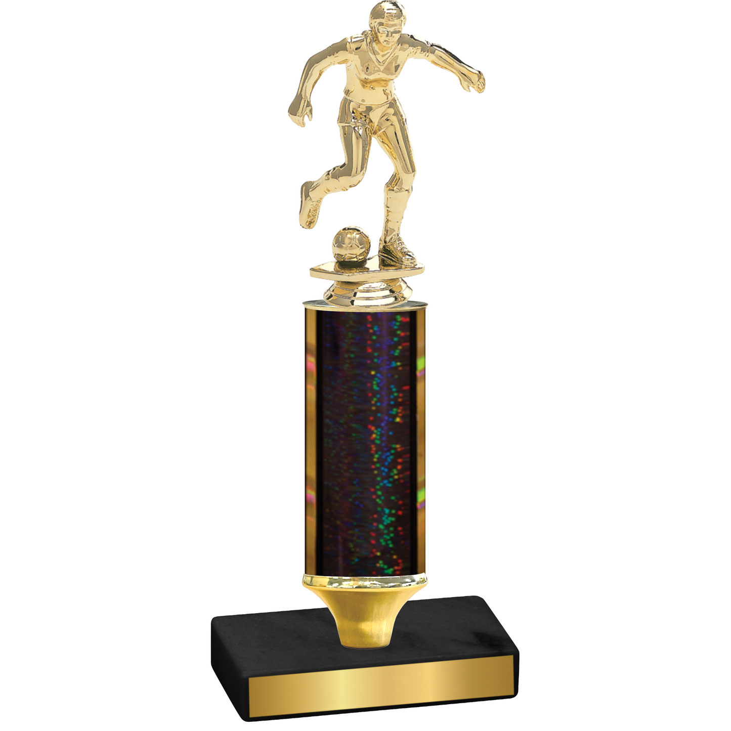 Value Black Glacier Soccer Trophy