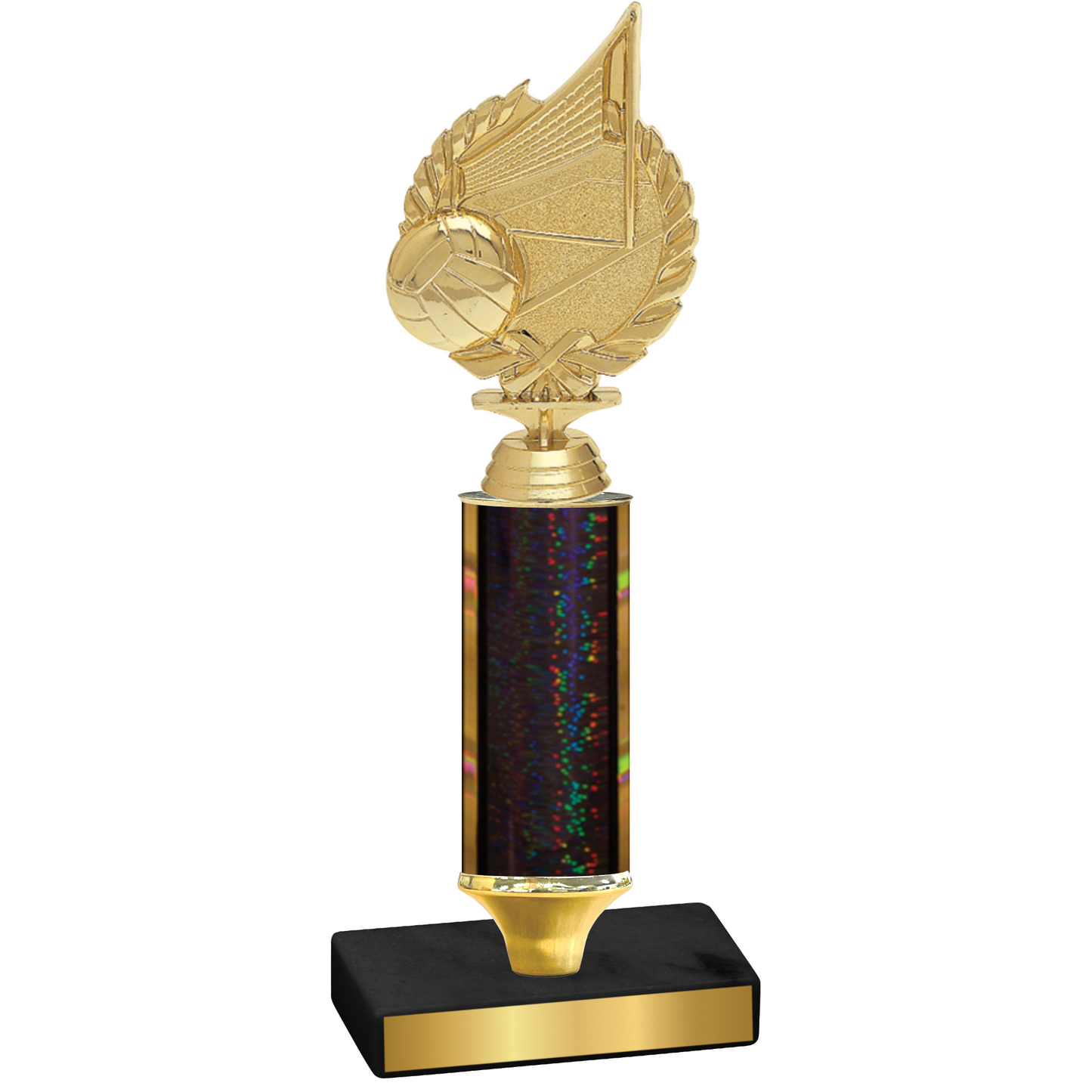 Value Black Glacier Volleyball Trophy