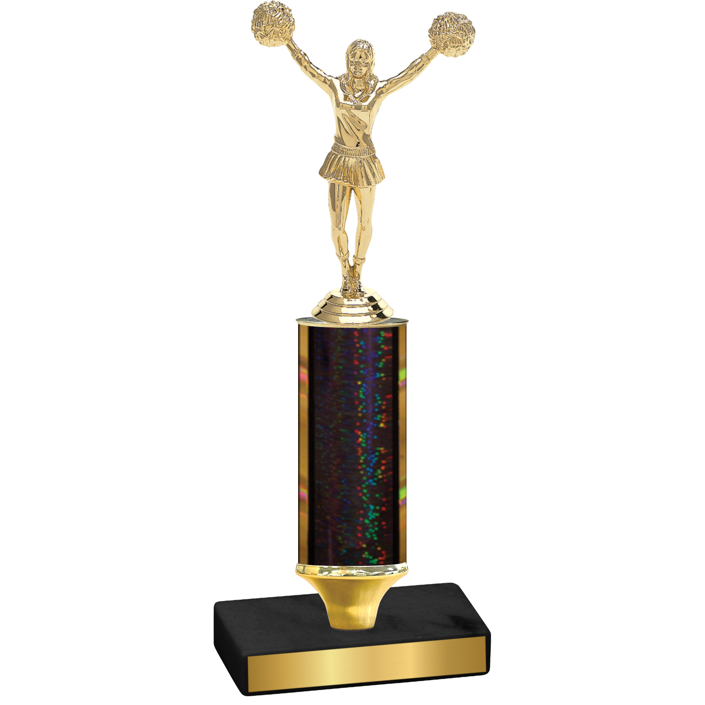 Value Black Glacier Cheerleading Trophy