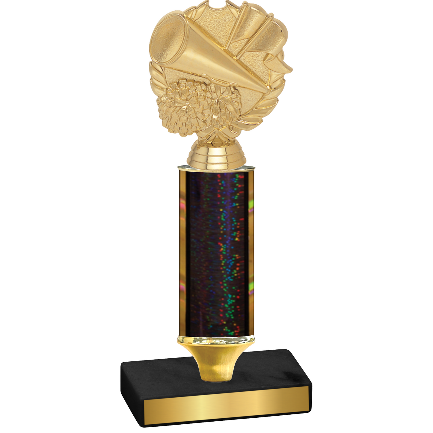 Value Black Glacier Cheerleading Trophy