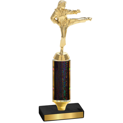 Value Black Glacier Karate Trophy