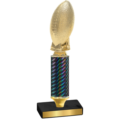 Value Black Carbon Fiber Football Trophy