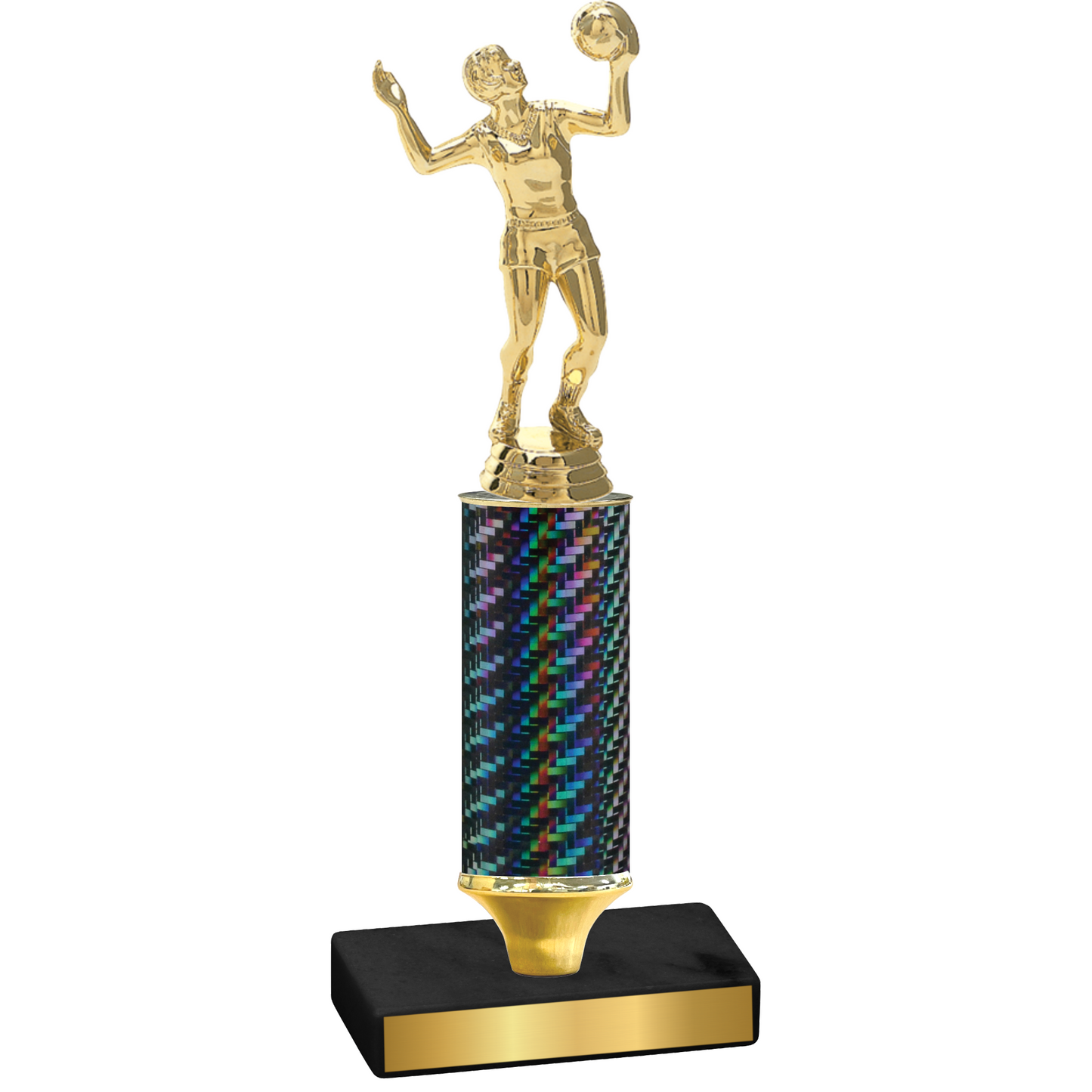 Value Black Carbon Fiber Volleyball Trophy