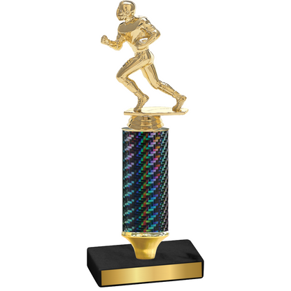 Value Black Carbon Fiber Football Trophy