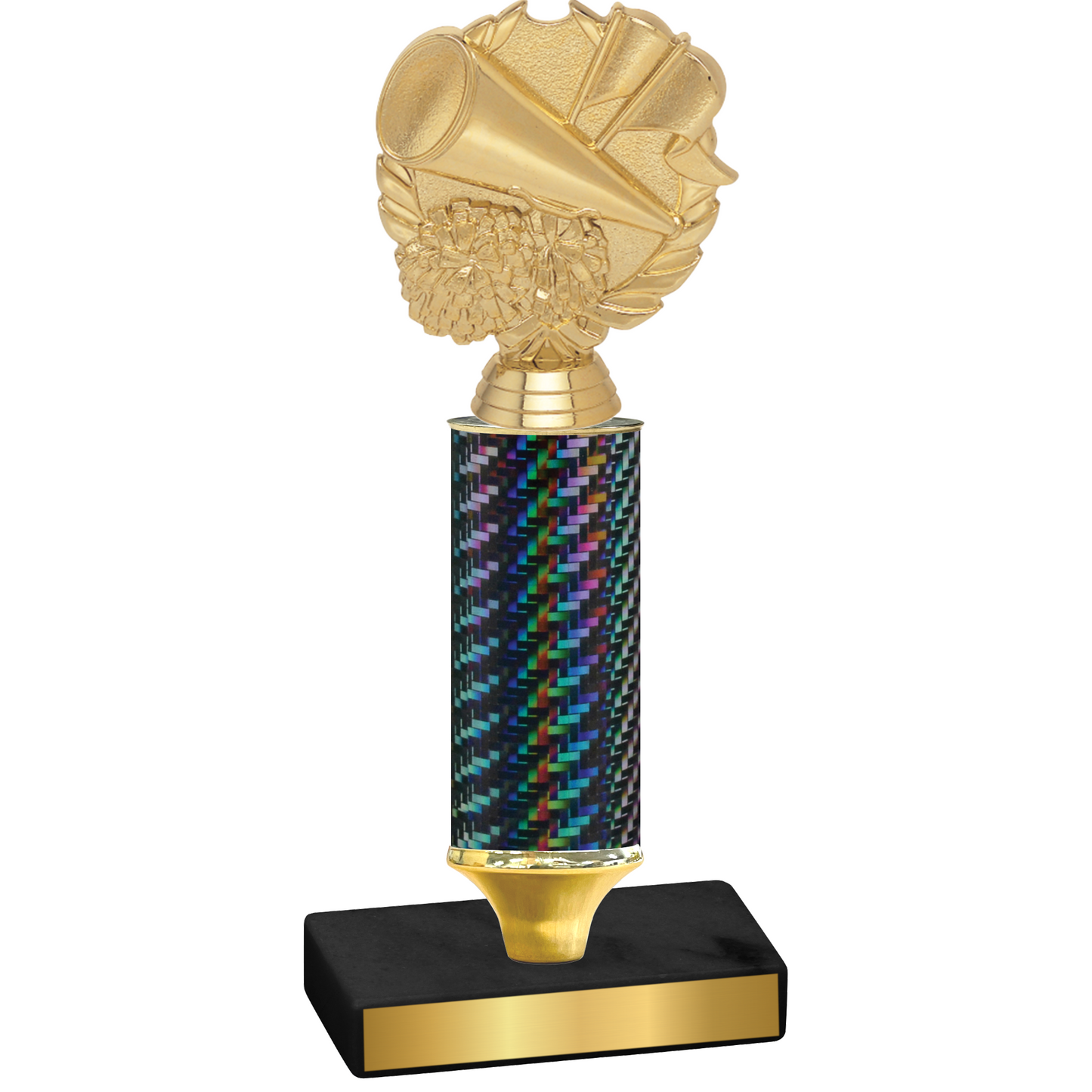 Value Black Carbon Fiber Cheerleading Trophy