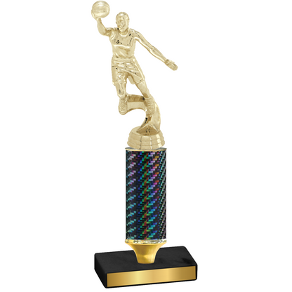 Value Black Carbon Fiber Basketball Trophy