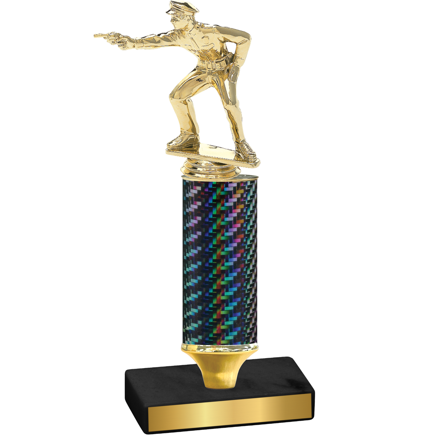 Value Black Carbon Fiber Shooter Trophy