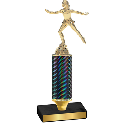 Value Black Carbon Fiber Skater Trophy