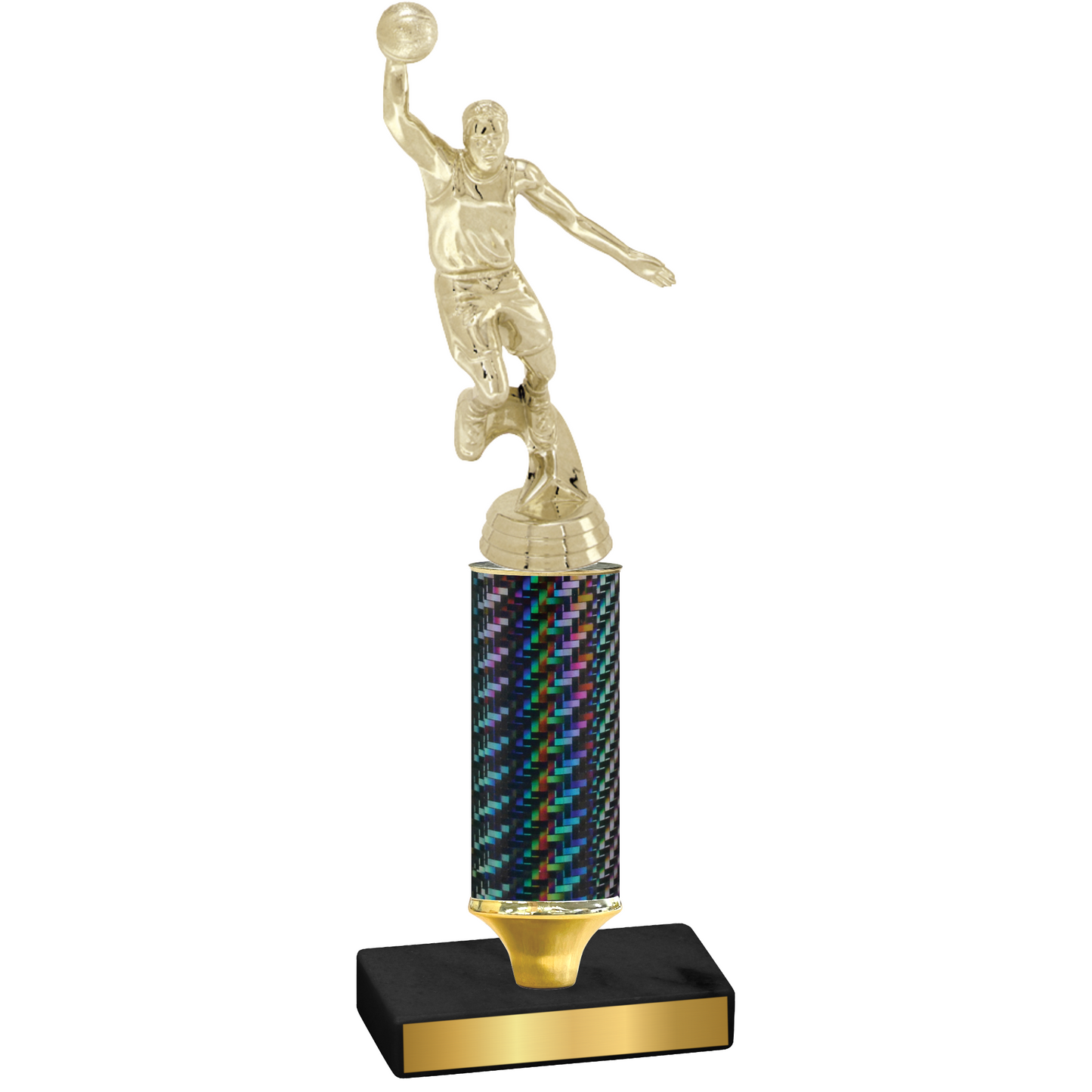 Value Black Carbon Fiber Basketball Trophy