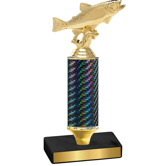 Value Black Carbon Fiber Fishing Trophy