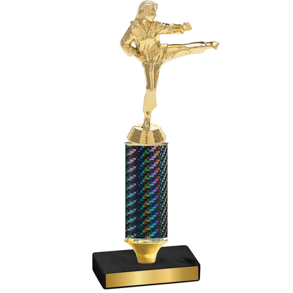 Value Black Carbon Fiber Karate Trophy