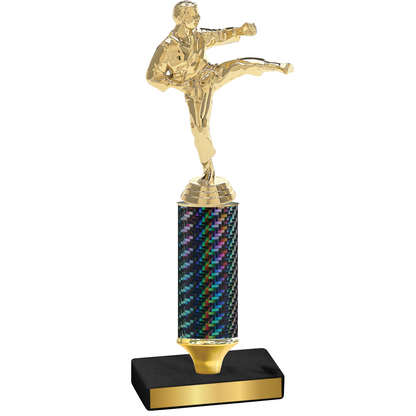 Value Black Carbon Fiber Karate Trophy