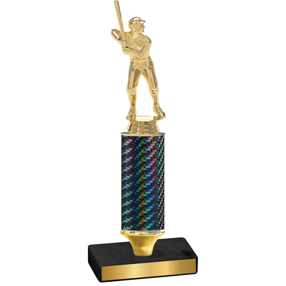 Value Black Carbon Fiber Baseball Trophy