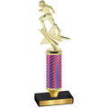 Value Pink Carbon Fiber Football Trophy