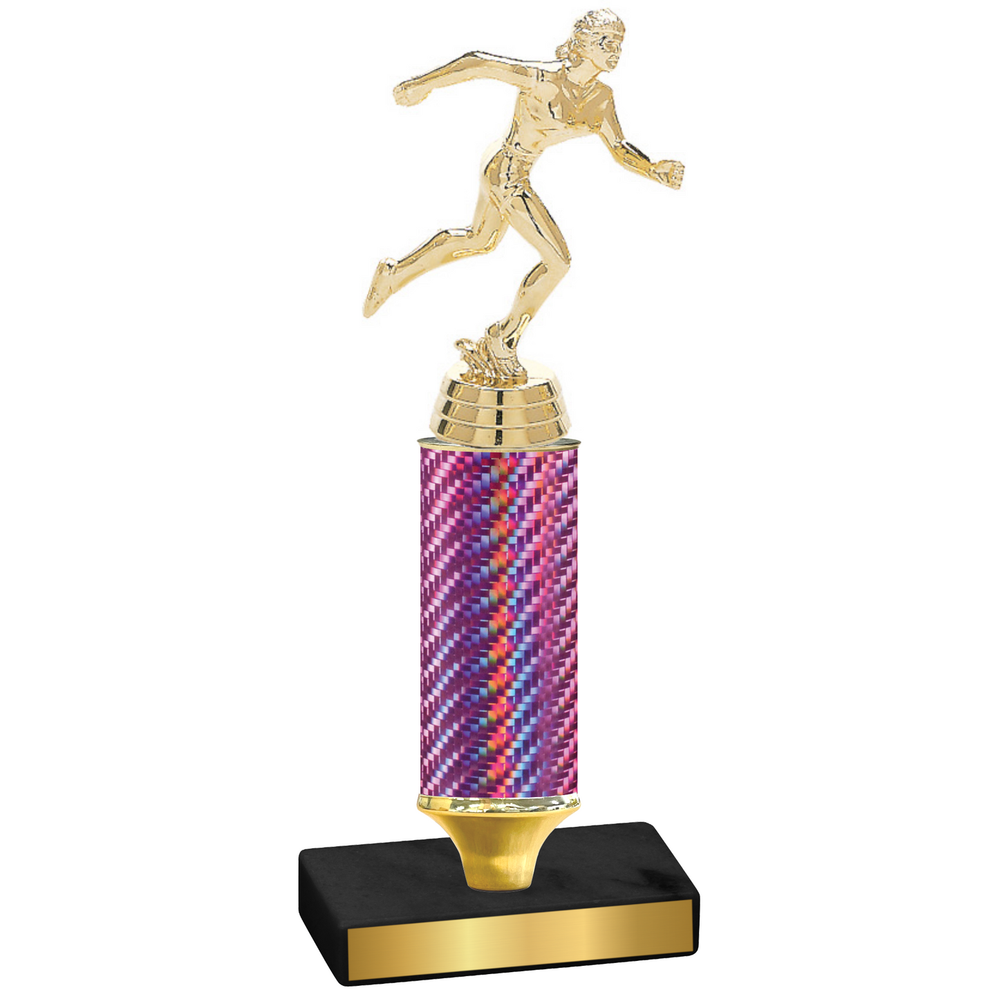 Value Pink Carbon Fiber Running Trophy