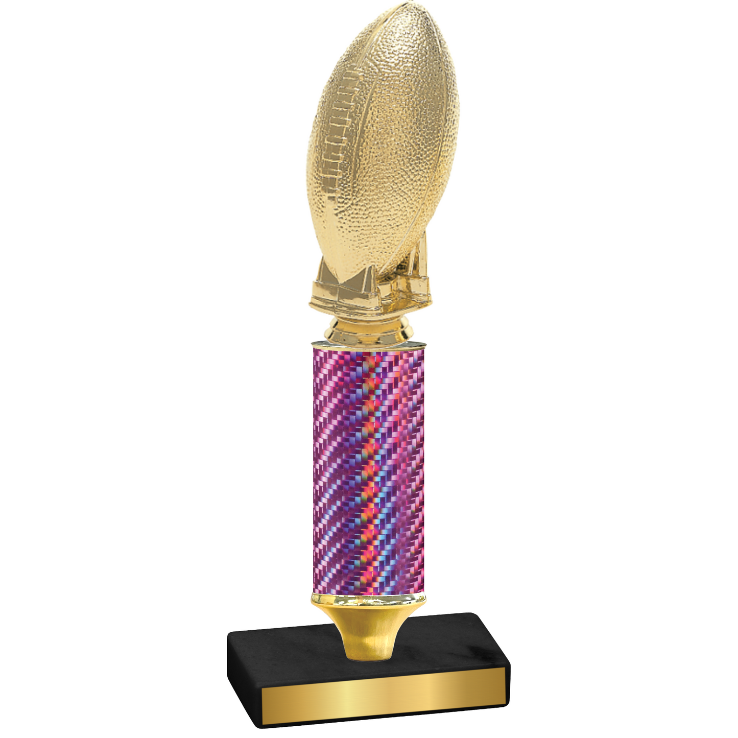 Value Pink Carbon Fiber Football Trophy