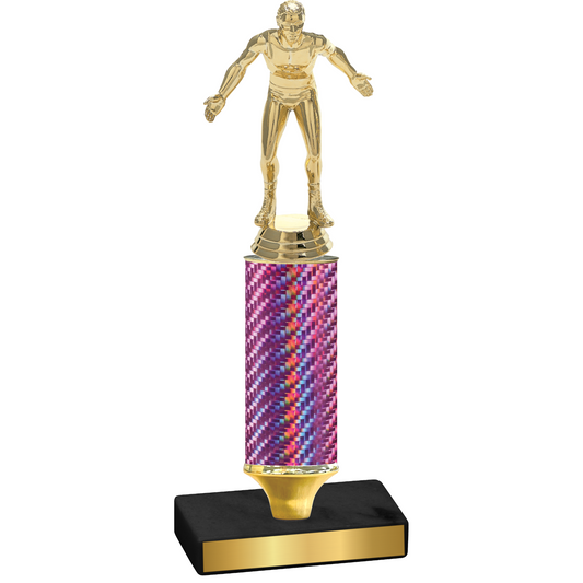 Value Pink Carbon Fiber Wrestling Trophy