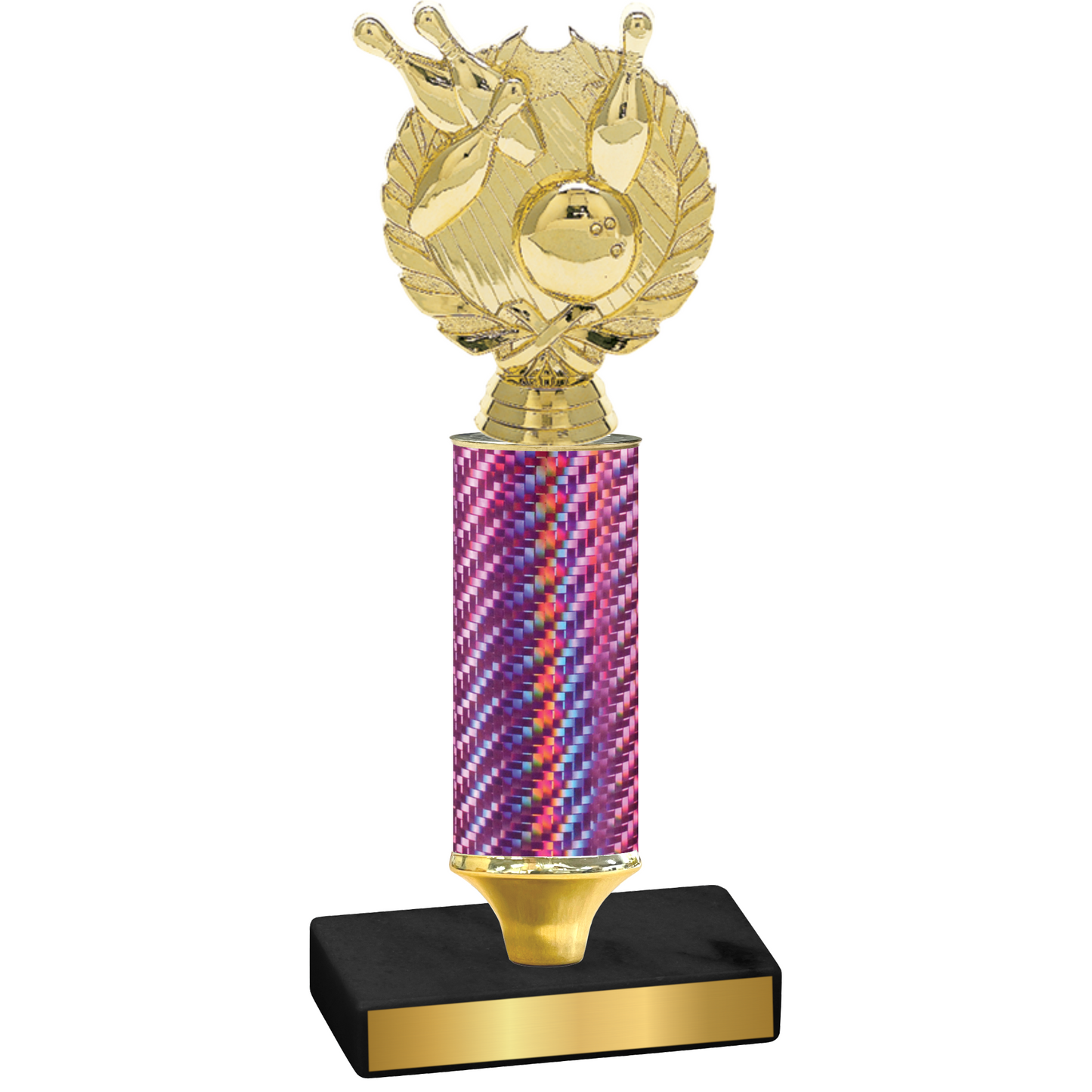 Value Pink Carbon Fiber Bowling Trophy