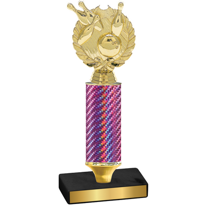 Value Pink Carbon Fiber Bowling Trophy