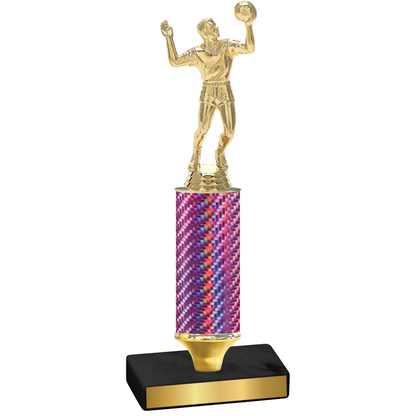 Value Pink Carbon Fiber Volleyball Trophy