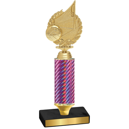 Value Pink Carbon Fiber Volleyball Trophy