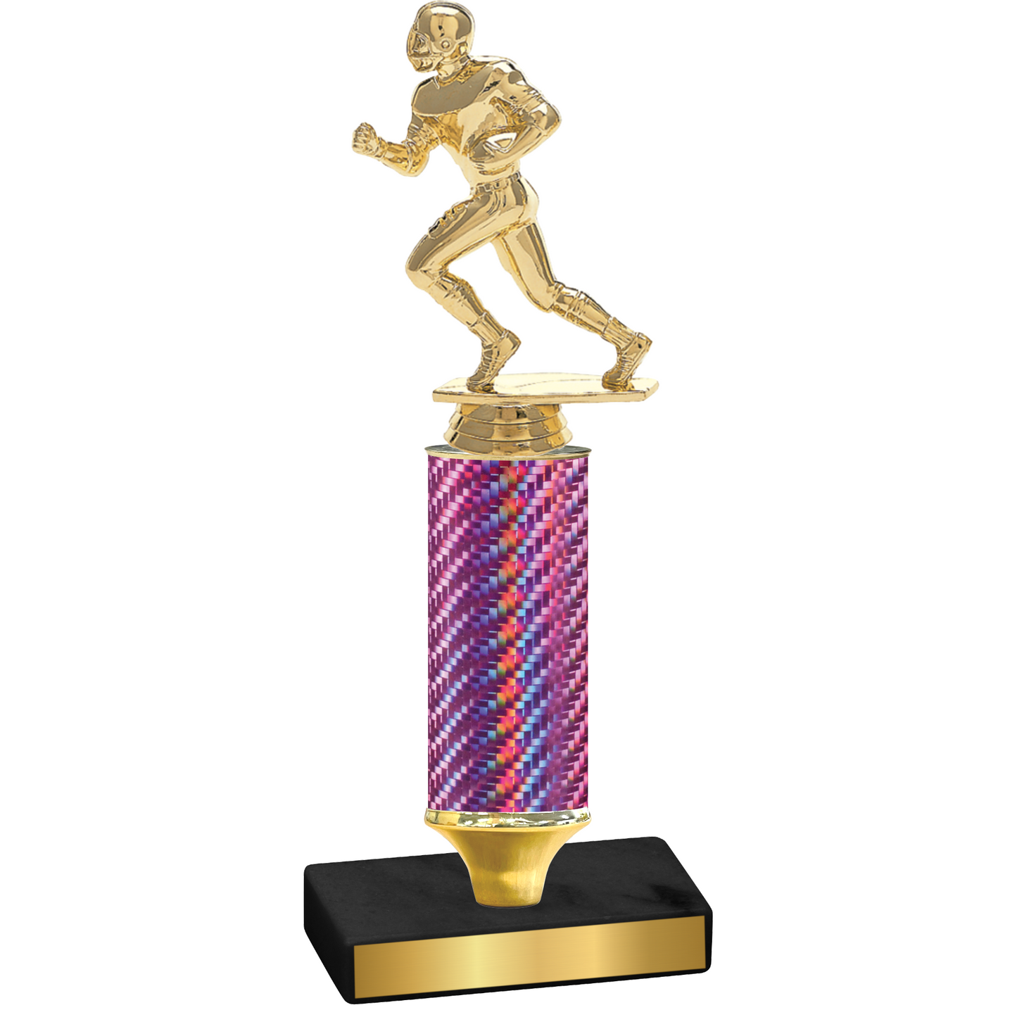 Value Pink Carbon Fiber Football Trophy