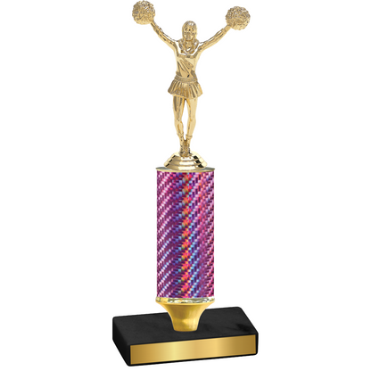 Value Pink Carbon Fiber Cheerleading Trophy