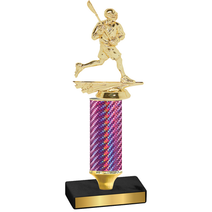 Value Pink Carbon Fiber Lacrosse Trophy